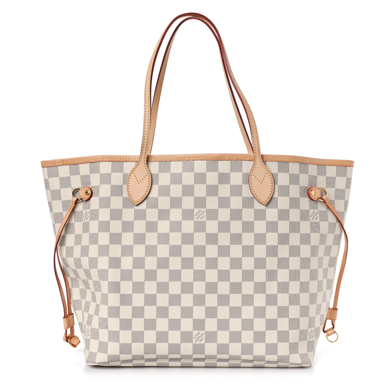 Louis Vuitton Damier Azur Neo Neverfull MM Rose Ballerine 1 of 9