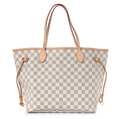 Louis Vuitton Damier Azur Neo Neverfull MM Rose Ballerine 1 of 9