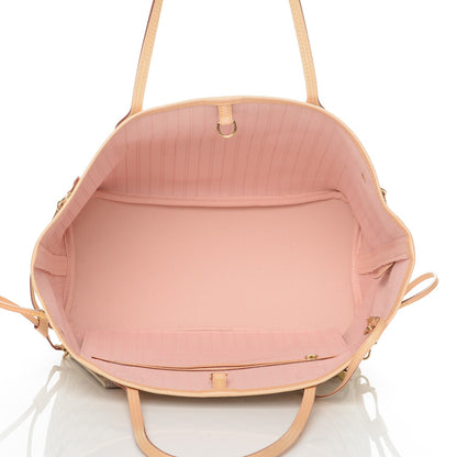 Louis Vuitton Damier Azur Neo Neverfull MM Rose Ballerine 5 of 8