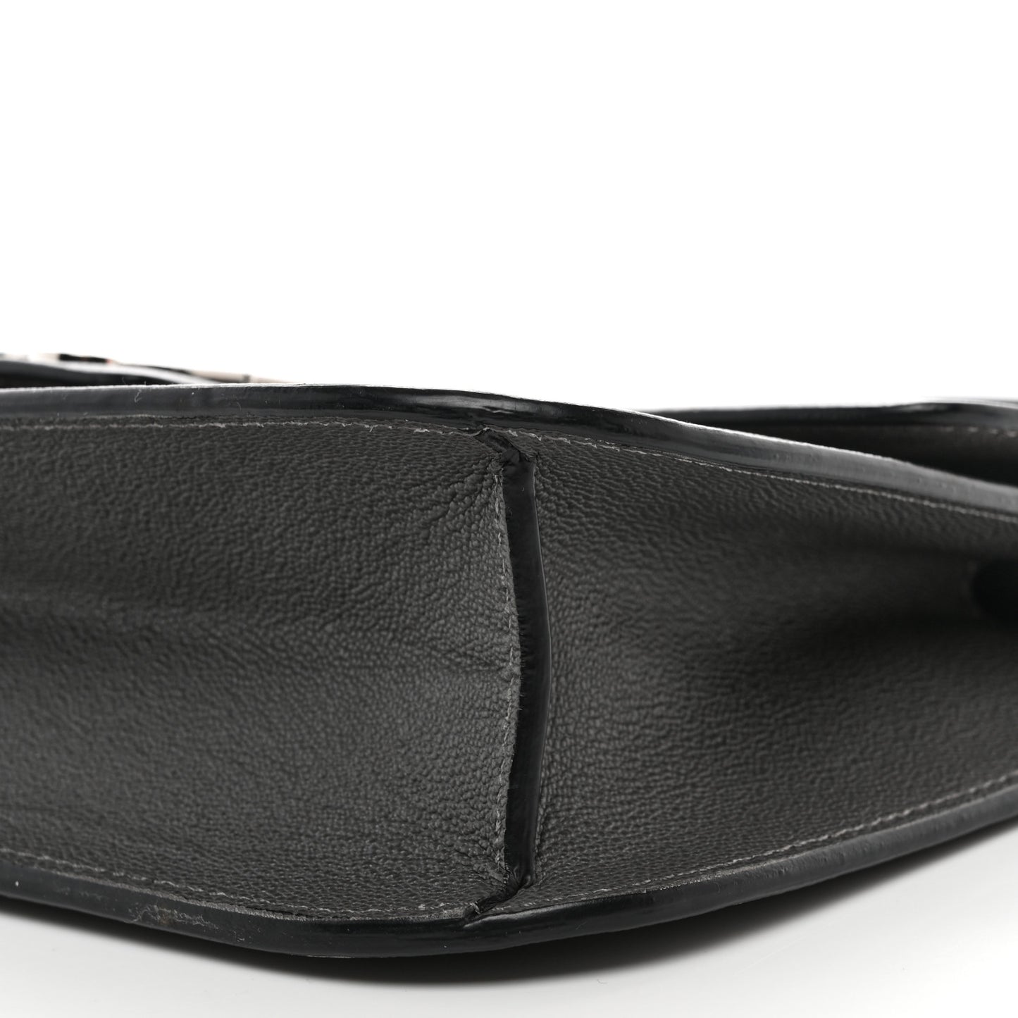 Calfskin Medium Insignia Flap Grey