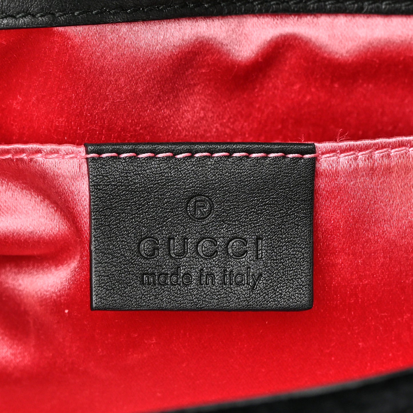 Velvet Matelasse Mini GG Marmont Shoulder Bag Black