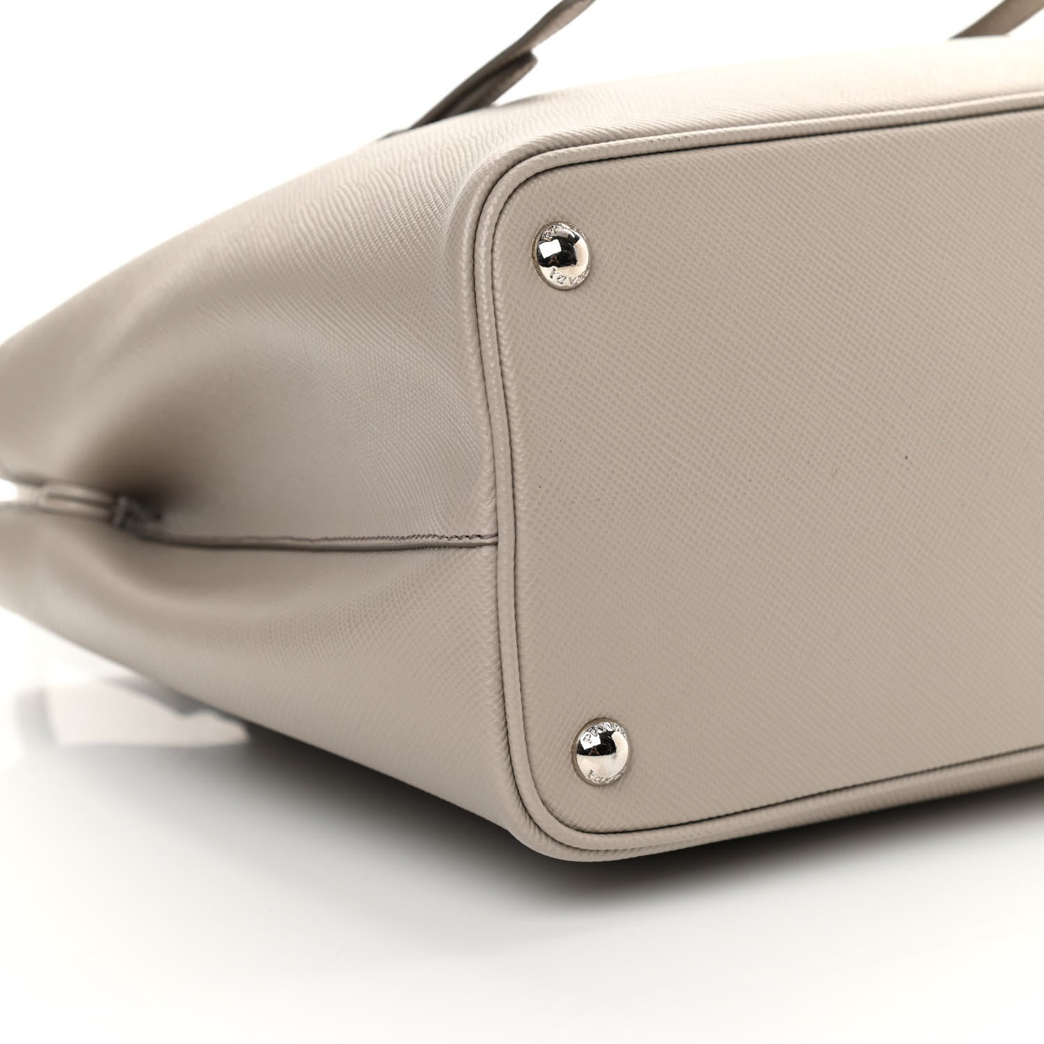 Prada Saffiano Cuir Medium Double Handle Tote Argilla 9 of 13