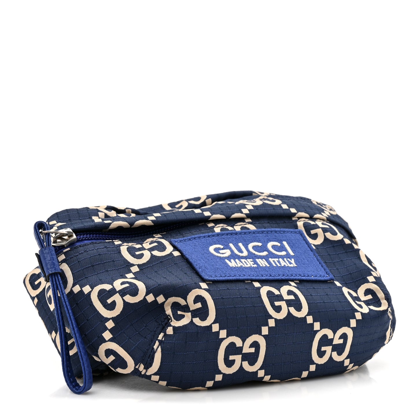Recycled Polyester Monogram Jumbo GG Belt Bag Blue