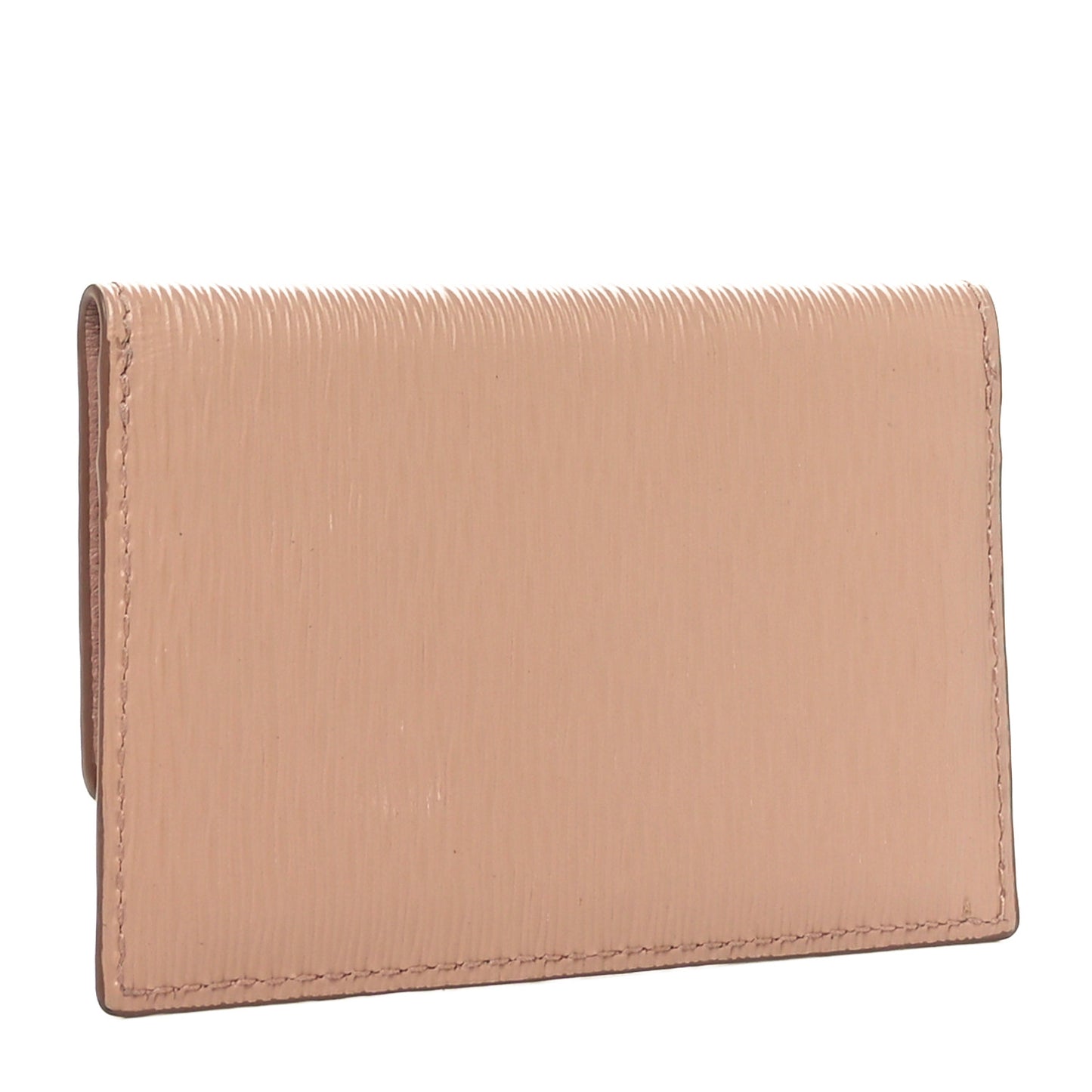 Vitello Move Triangle Logo Card Holder Cipria