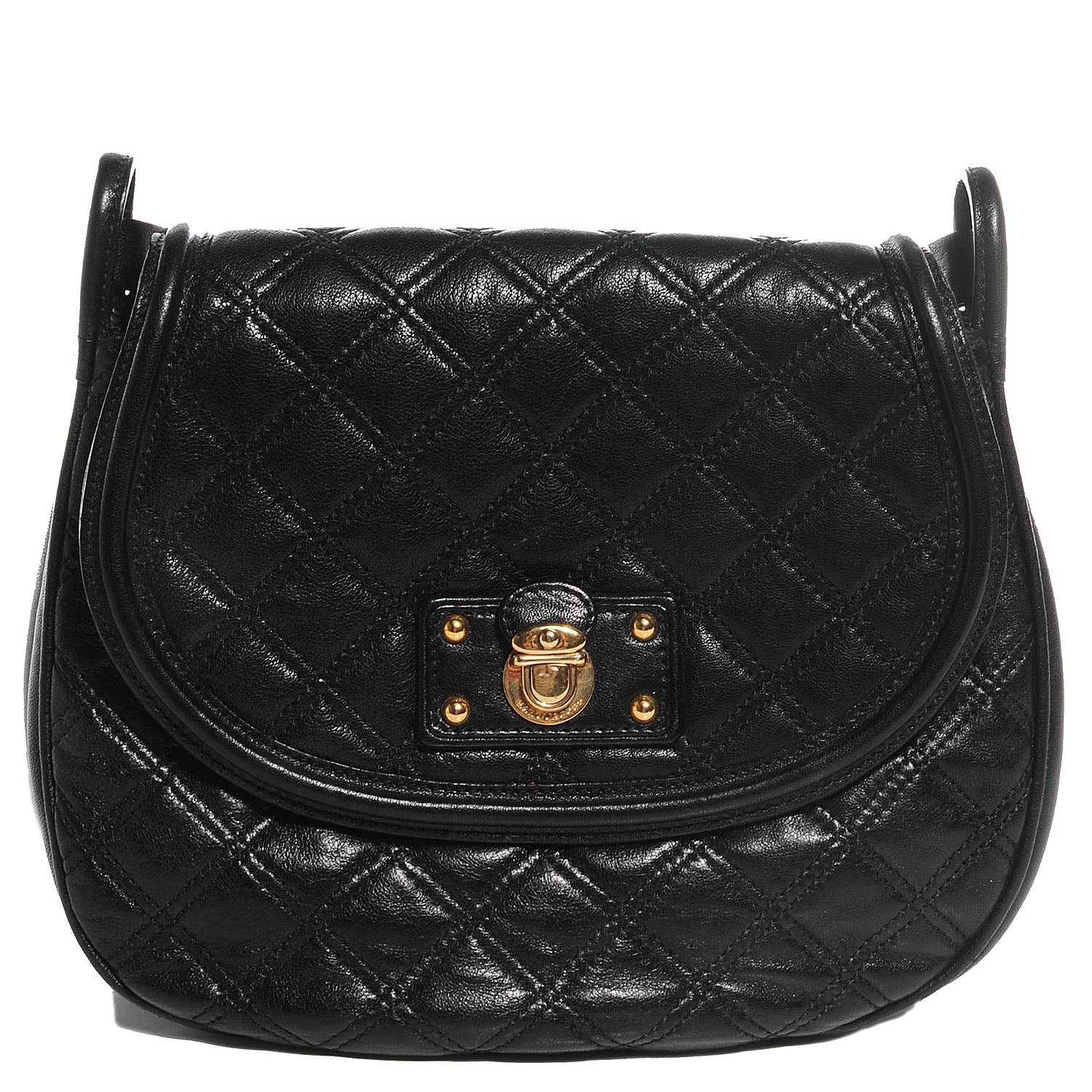 Marc Jacobs Quilted Lambskin Cooper Crossbody Bag Black 1 of 10