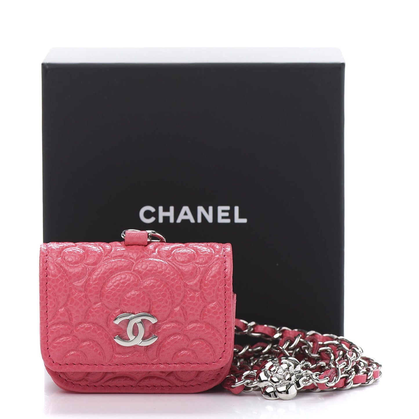Caviar Camellia Embossed Airpods Pro Case Pink
