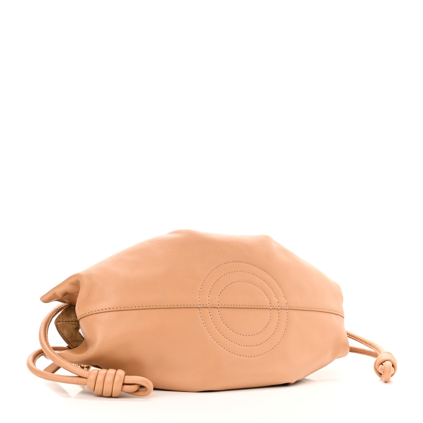 Shiny Nappa Calfskin Paseo Bag Warm Desert