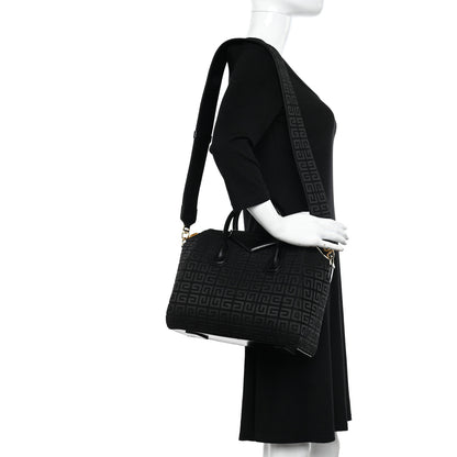 Givenchy Calfskin Jacquard Fabric 4G Small Antigona Black 2 of 13