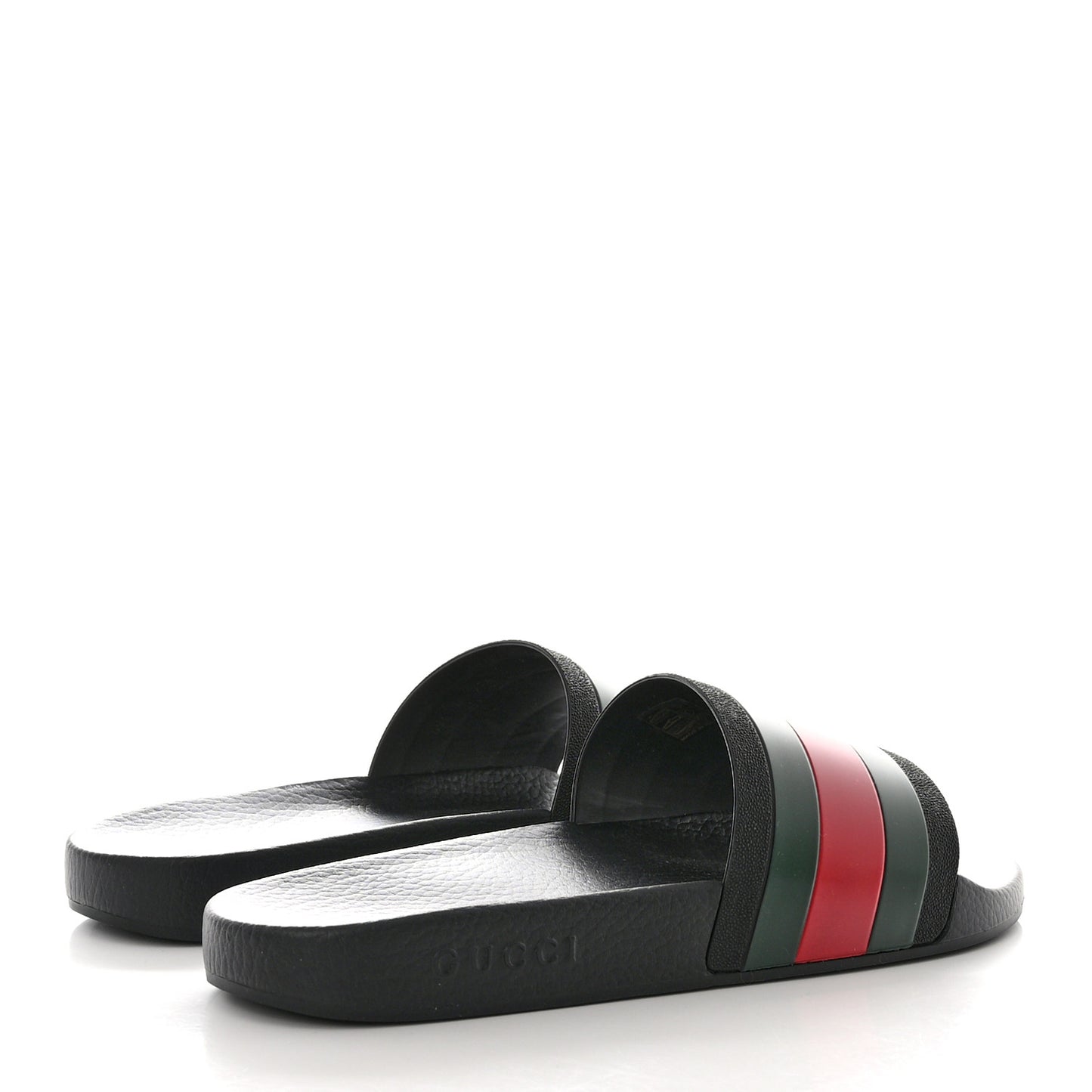 Rubber Web Mens Pool Slide Sandals 12 Black Green Red