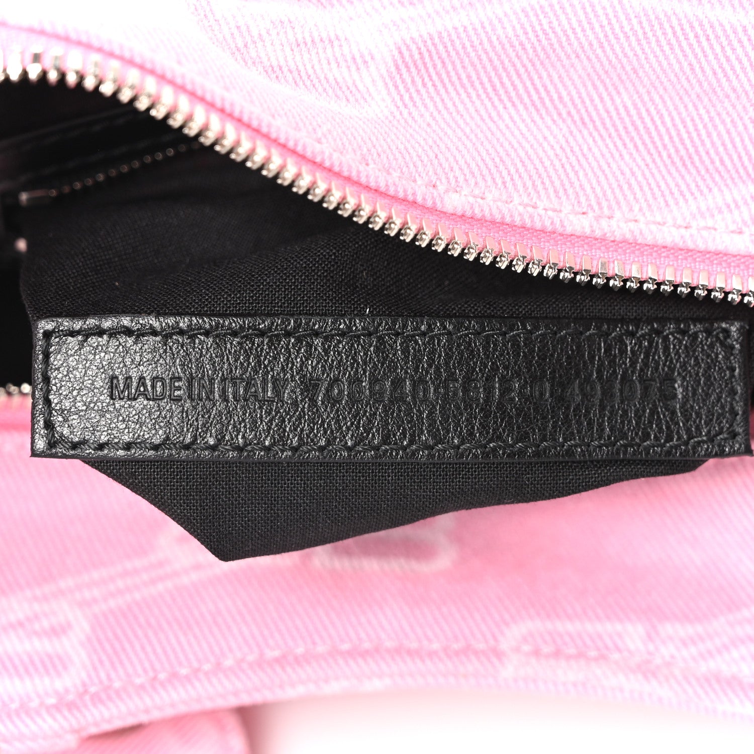 Balenciaga Denim BB Monogram Neo Cagole Handbag XS Pink 8 of 11