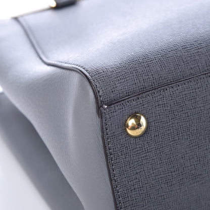 Fendi Vitello Elite Petite 2Jours Tote Grigio Grigio Chiaro 9 of 9