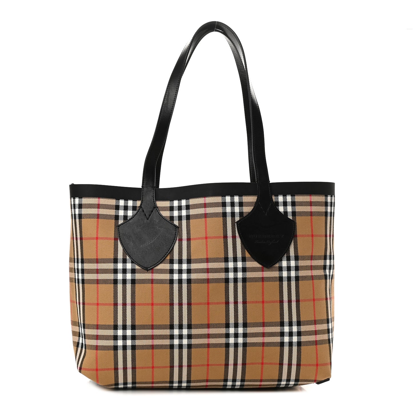 Vintage Check Medium The Giant Reversible Tote Antique Yellow Bright Red