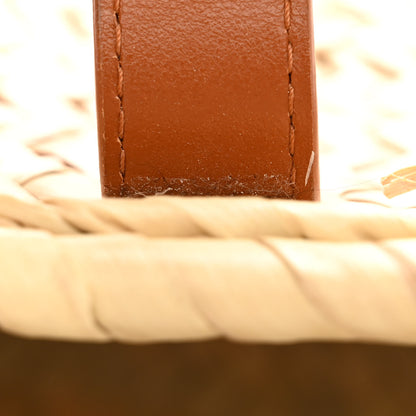 Chloe Raffia Smooth Calfskin Medium Sense Basket Caramel 12 of 15