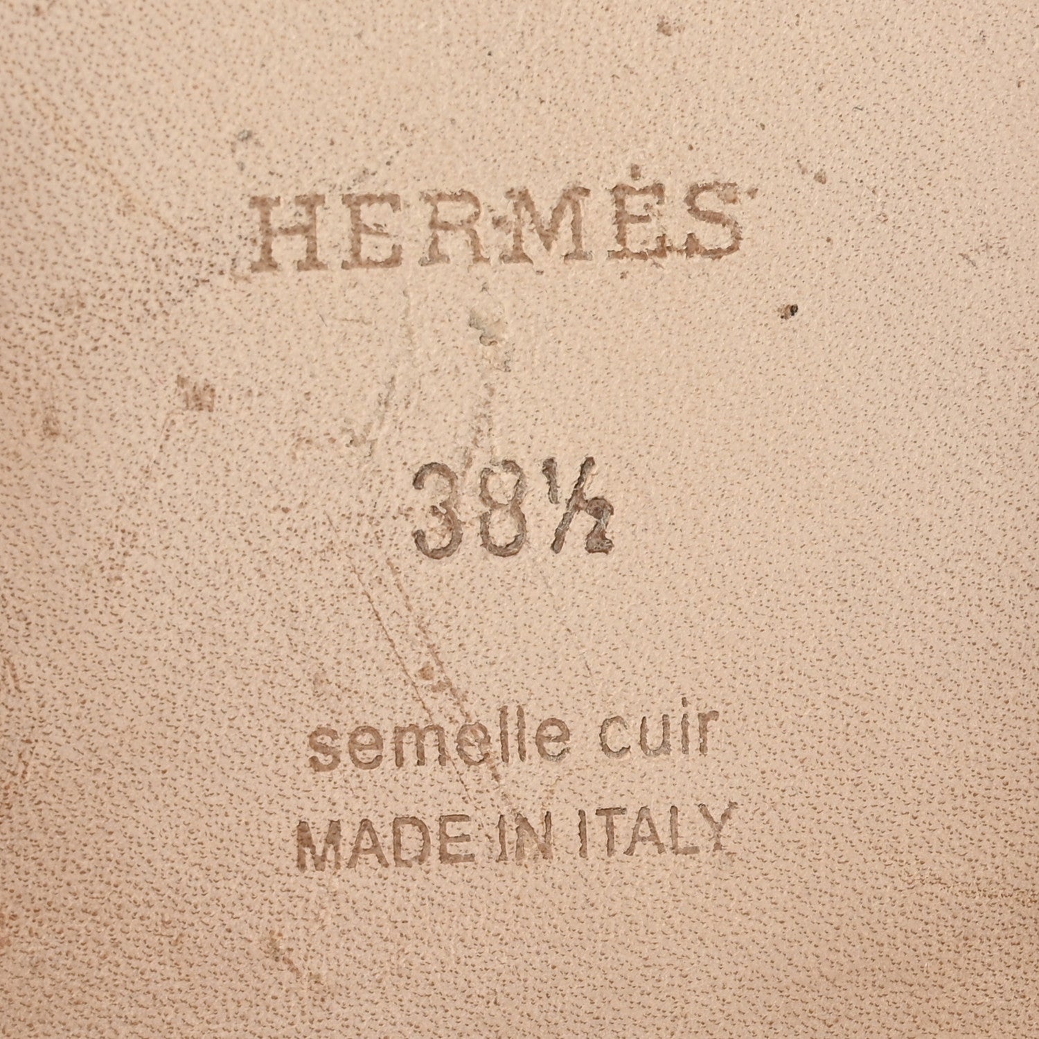 Hermes Ostrich Oran Sandals 38.5 Violet 8 of 9