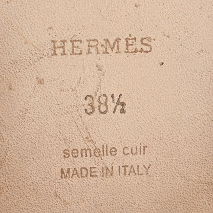 Hermes Ostrich Oran Sandals 38.5 Violet 8 of 9