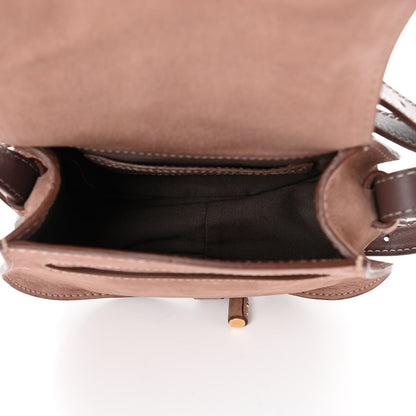 Chloe Nubuck Mini Marcie Round Crossbody Bag Nut 5 of 9
