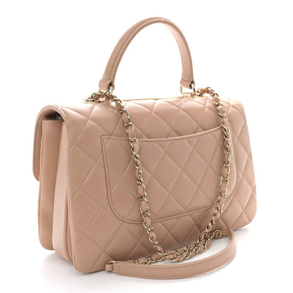 Chanel Lambskin Quilted Medium Trendy CC Flap Dual Handle Bag Beige 3 of 11