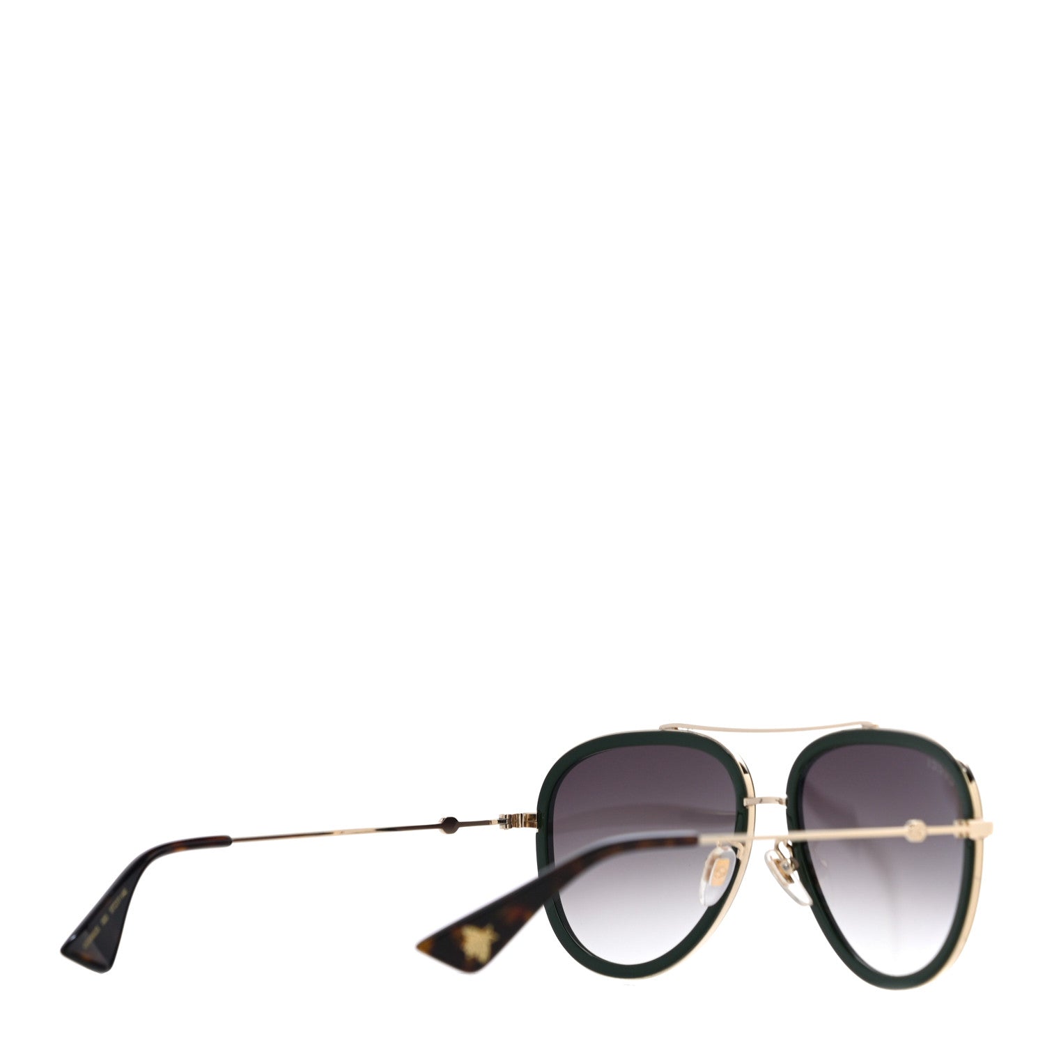 Gucci Web Aviator Sunglasses GG0062S Green Red 3 of 7