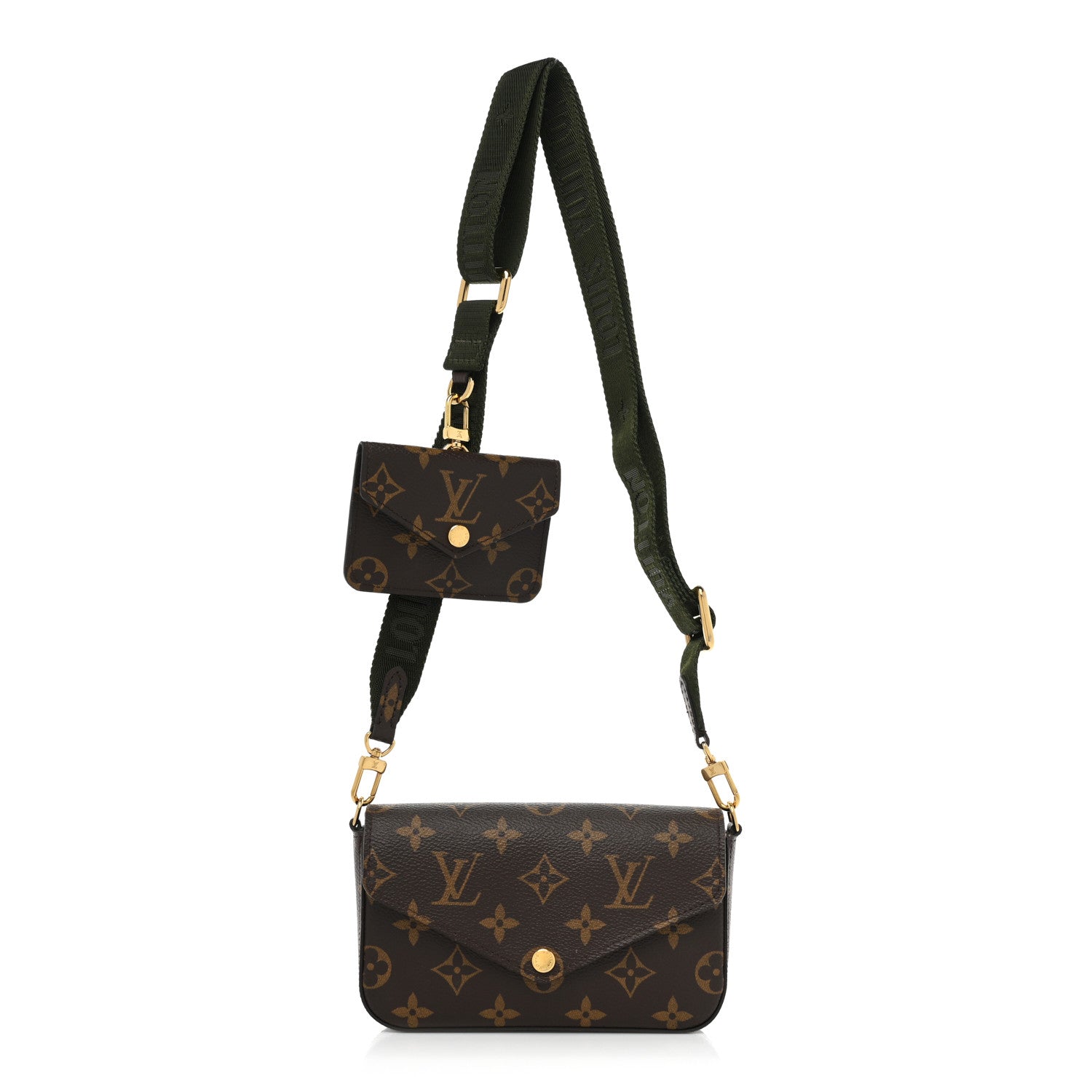 Louis Vuitton Monogram Felicie Strap & Go Kaki 1 of 14