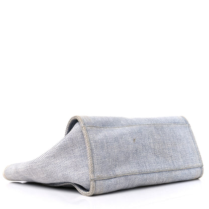 Chanel Canvas Medium Deauville Tote Denim Blue 4 of 19