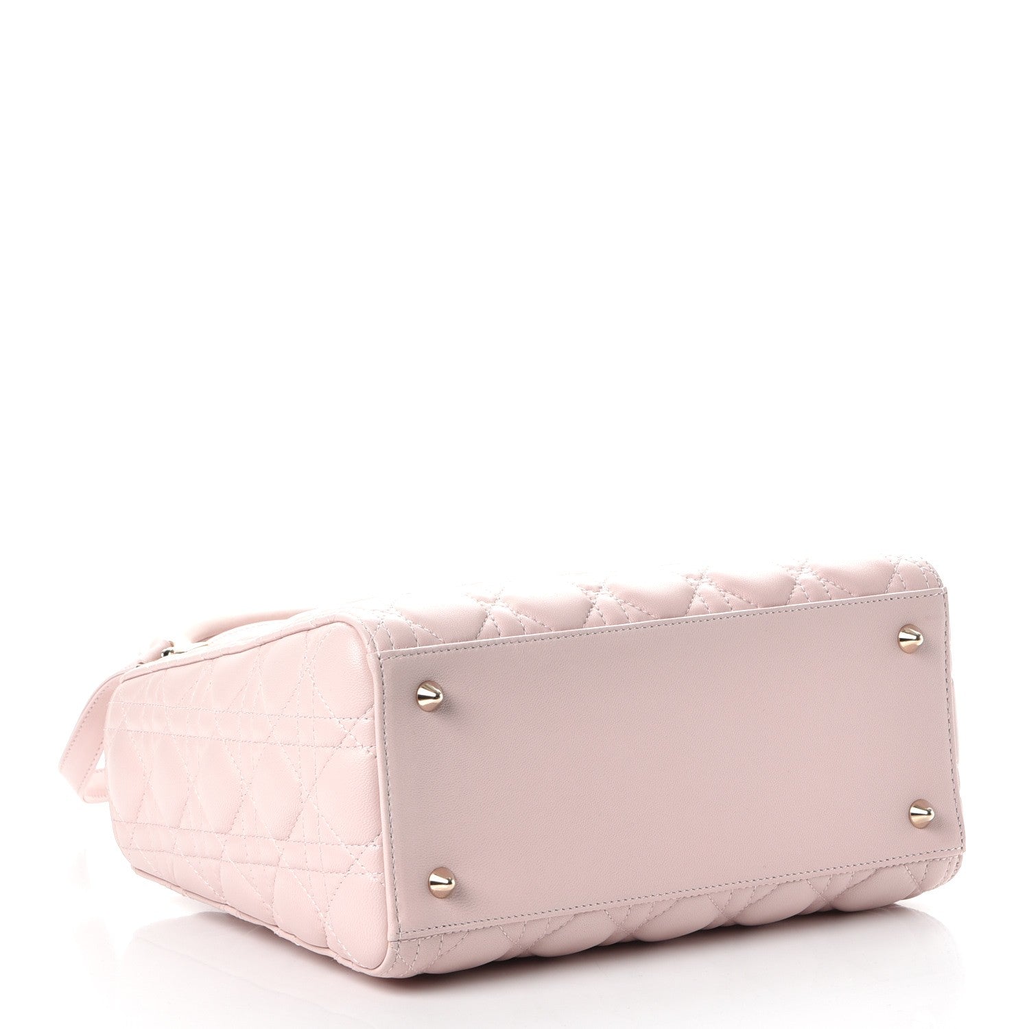 Christian Dior Lambskin Cannage Medium Lady Dior Light Pink 4 of 9