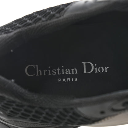 Christian Dior Mesh Calfskin Womens D-Connect Sneakers 38 Black 7 of 10