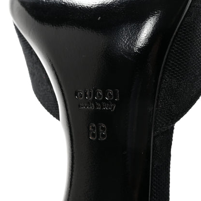 Gucci Monogram Niagara Lux Horsebit Sandals 8 Black 7 of 10