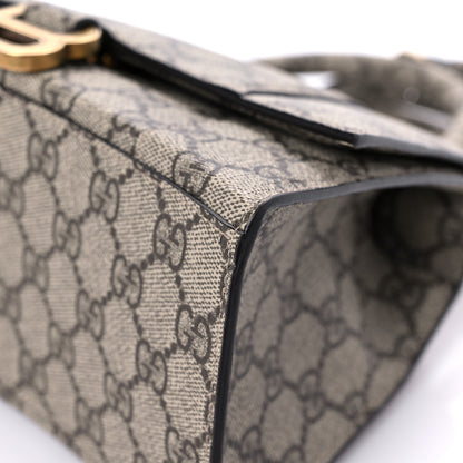 Balenciaga X GUCCI GG Supreme Monogram Small Hourglass Top Handle Bag Beige Ebony 8 of 10