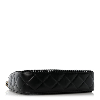 Chanel Mesh Shiny Lambskin Clutch With Chain Black 4 of 11