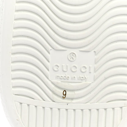 Gucci Calfskin Web Cherry Embroidered Mens Ace Sneakers 9 White 6 of 9