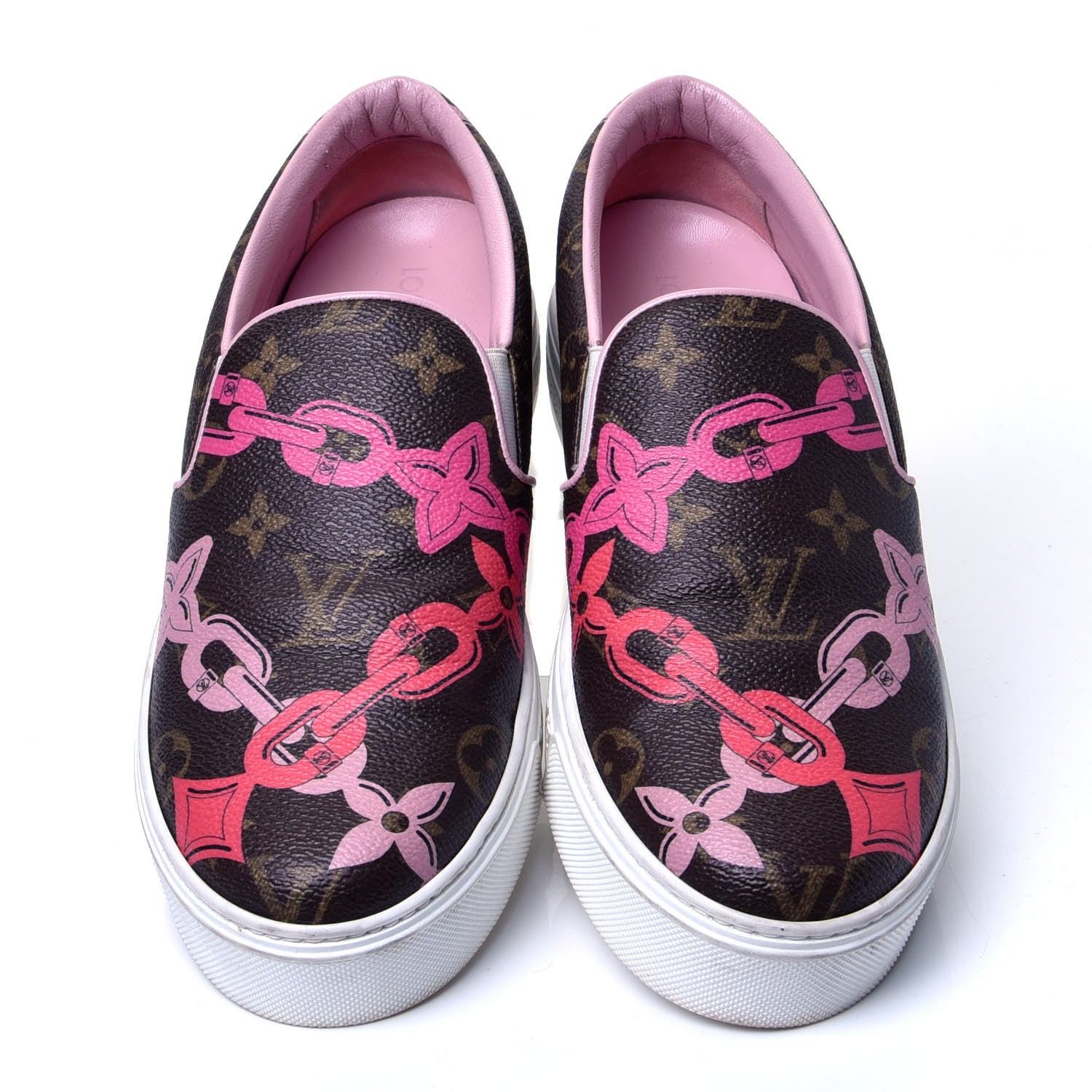 Louis Vuitton Monogram Bay Slip On Harbor Sneakers 39.5 Rose Ballerine Poppy 5 of 10