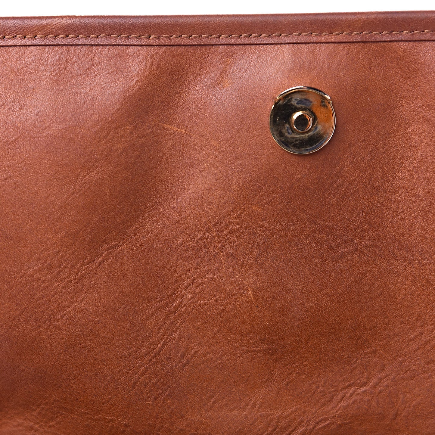 Calfskin Monogram Medium Niki Chain Satchel Cognac