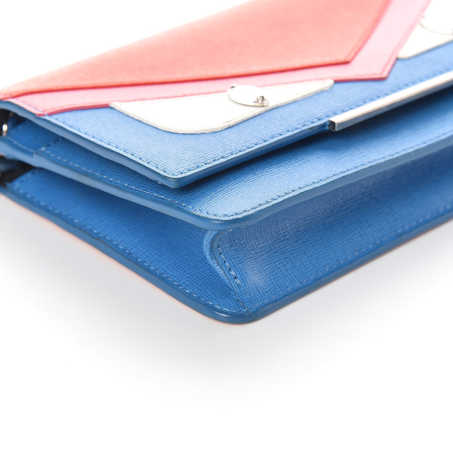 Vitello Elite Crystal Monster Eyes Tube Wallet On Chain Blue Royal Multicolor
