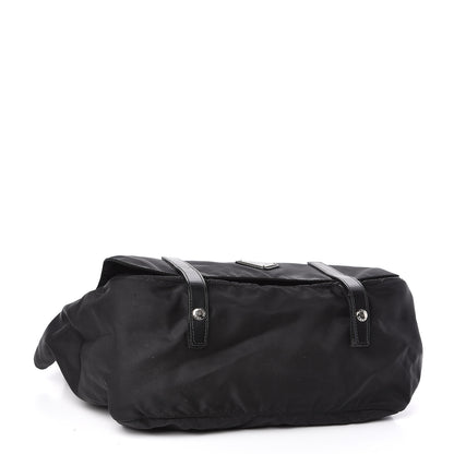 Prada Nylon Vela Messenger Bag Black 4 of 12
