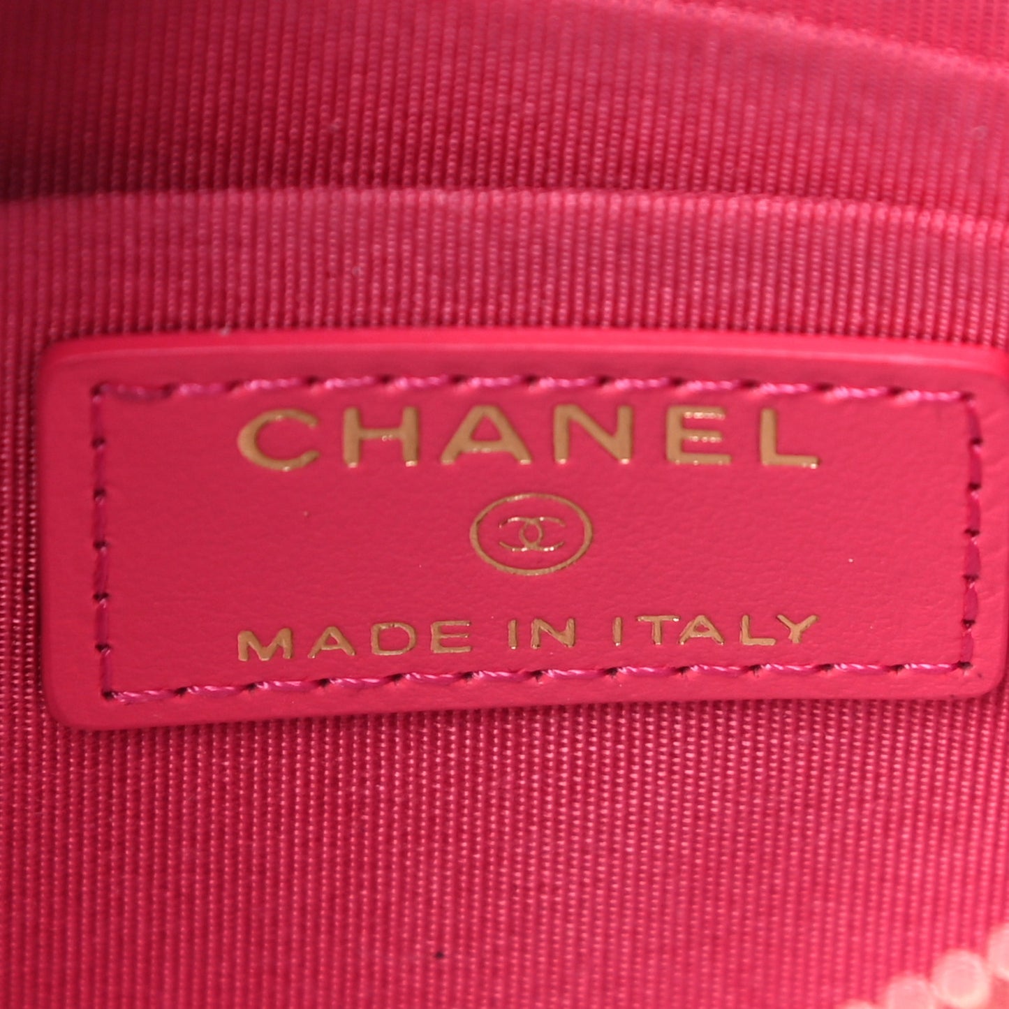 Caviar Quilted French New Wave Flat Wallet Pouch Pink