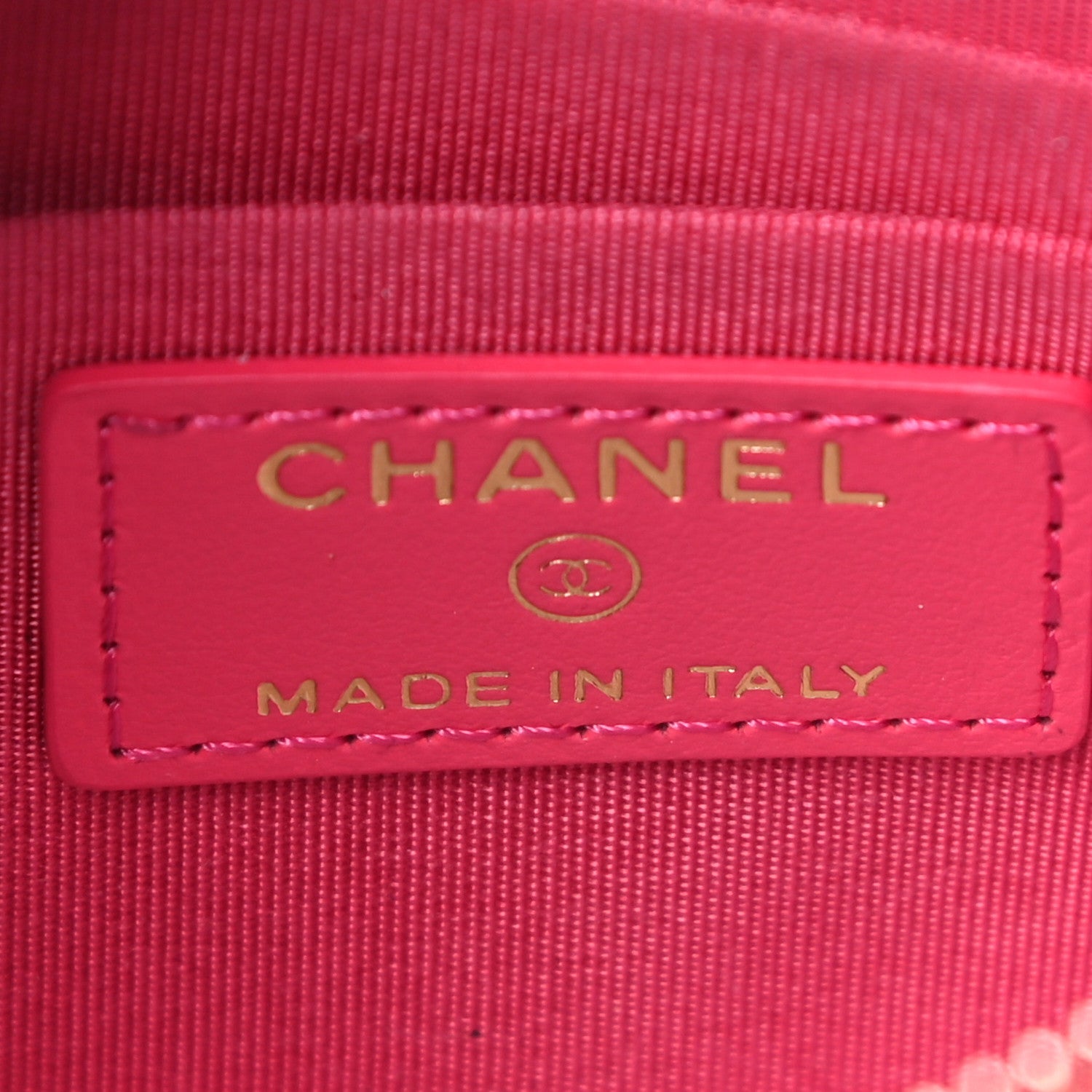 Chanel Caviar Quilted French New Wave Flat Wallet Pouch Pink 6 of 11