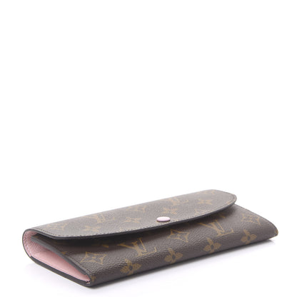 Louis Vuitton Monogram Emilie Wallet Rose Ballerine 3 of 11