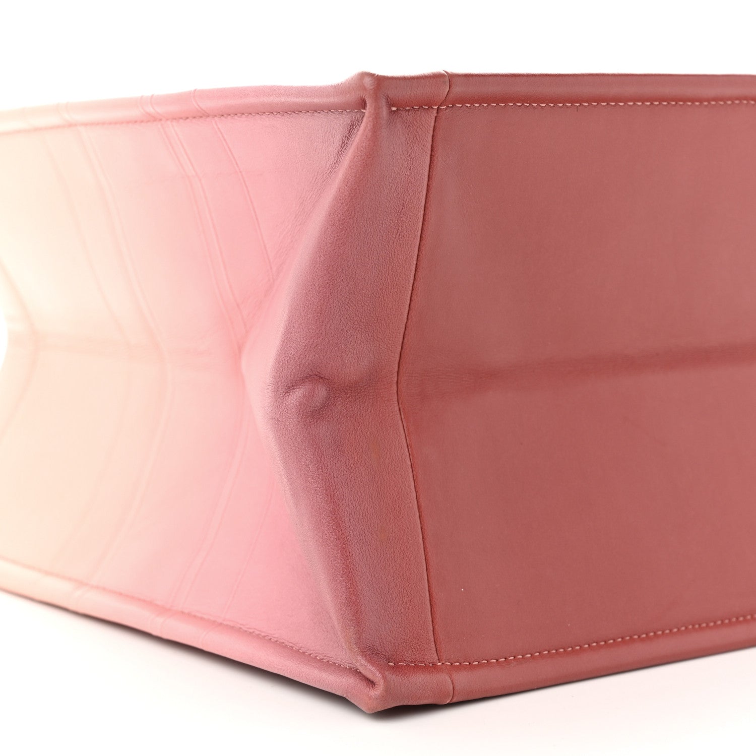 Christian Dior Gradient Smooth Calfskin Embossed Medium Book Tote Pink 9 of 10