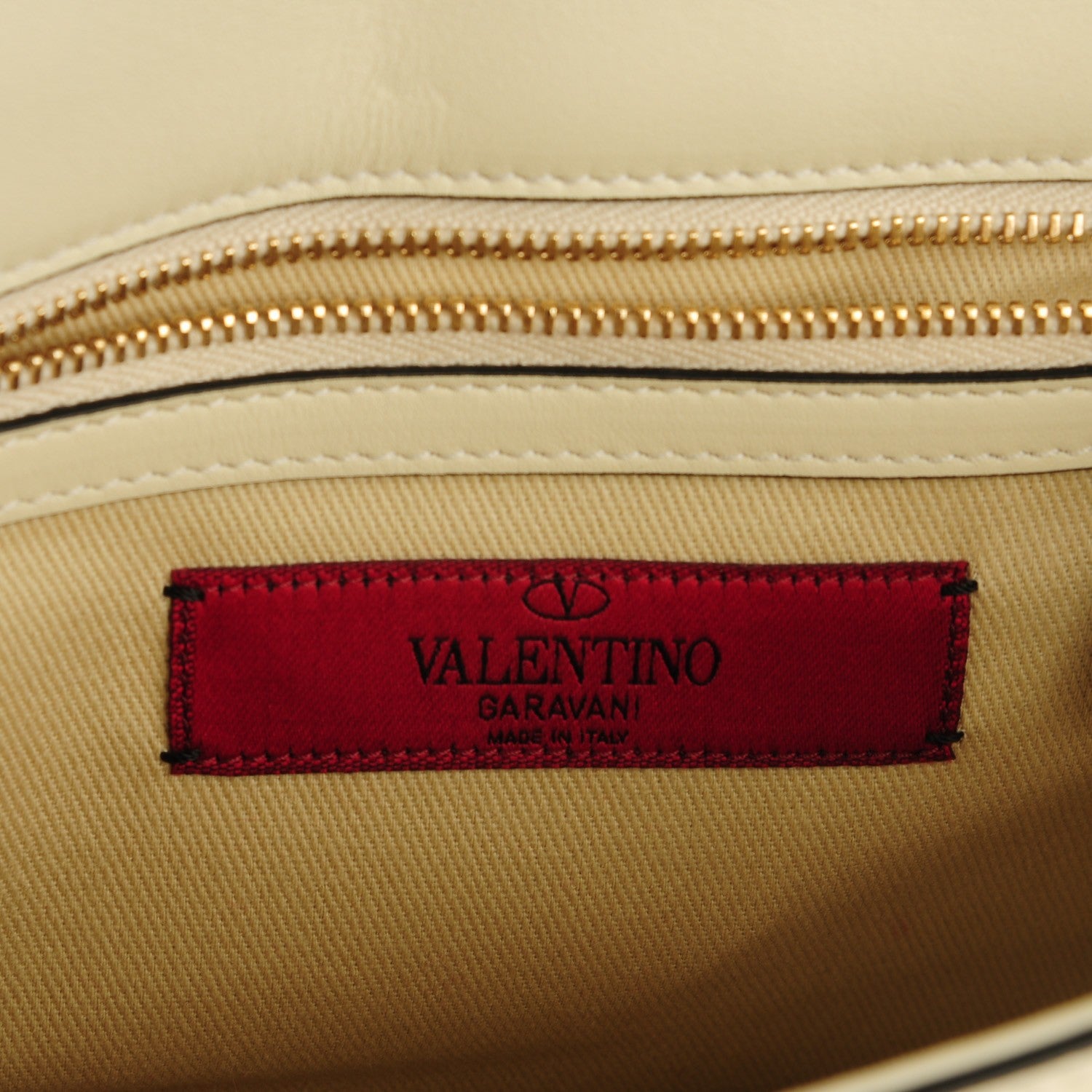 Valentino Garavani Vitello Small Glam Lock Rockstud Flap Ivory 5 of 7