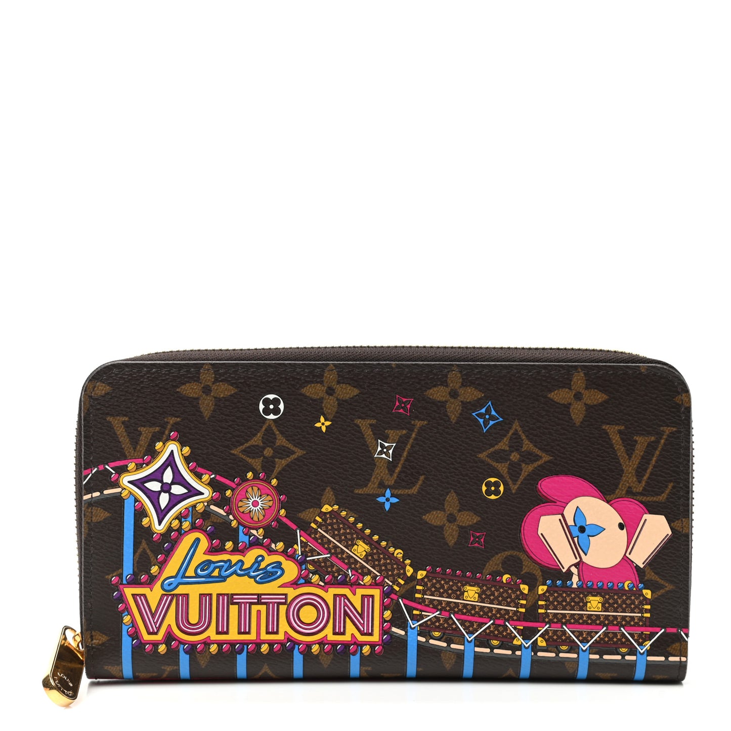 Monogram 2020 Christmas Animation Zippy Wallet Pivoine