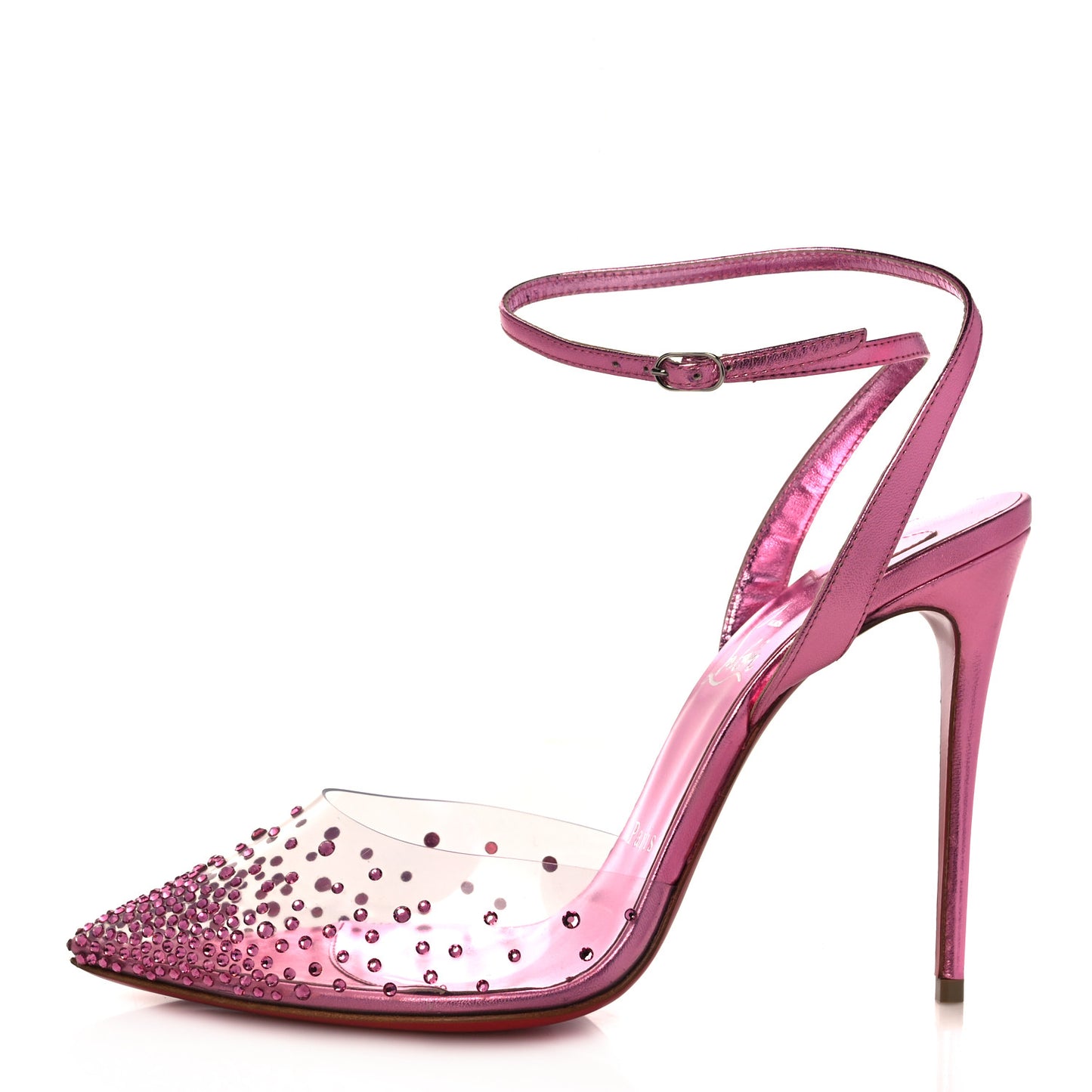 PVC Patent Psychic Spikaqueen 100 Pumps 38 Pink