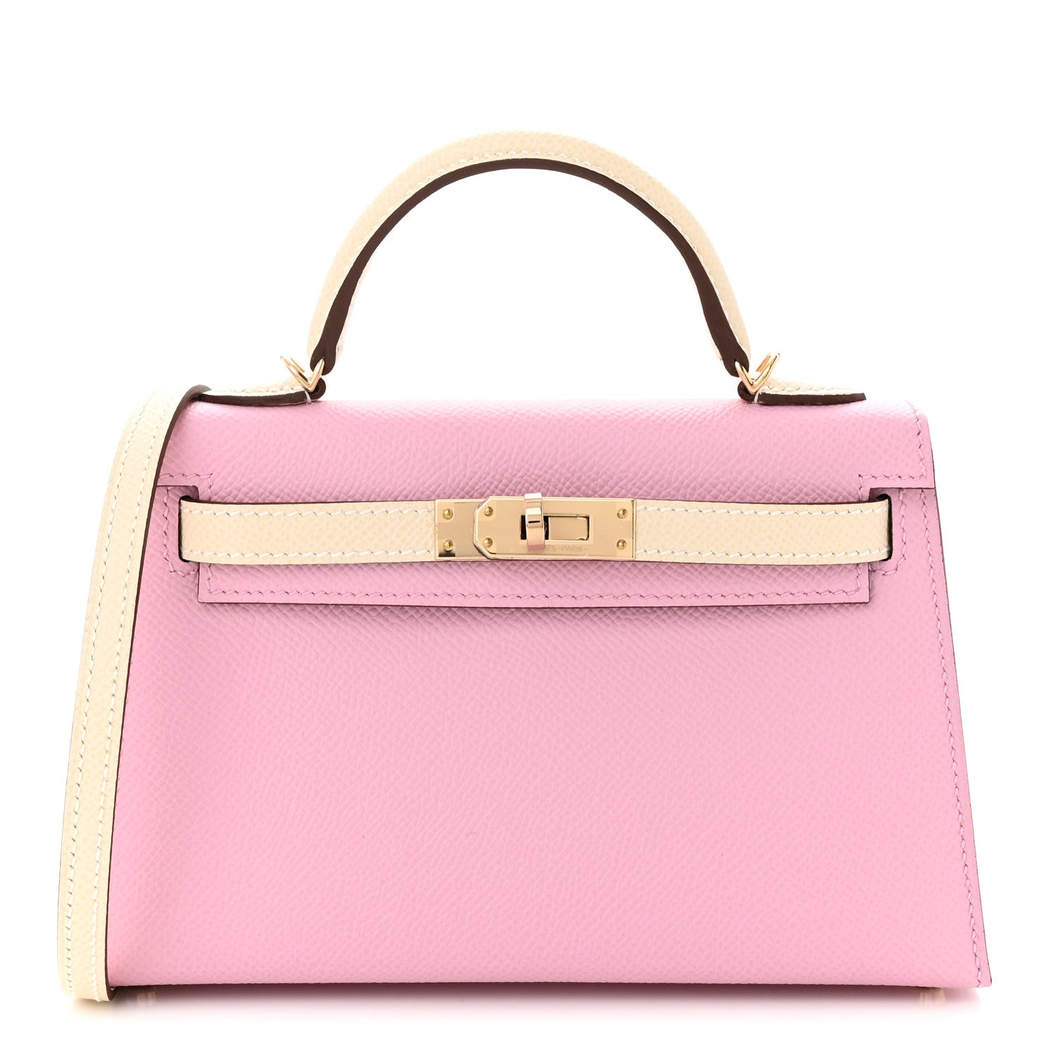 Hermes Epsom Horseshoe Mini Kelly Sellier 20 Mauve Sylvestre Craie 1 of 11