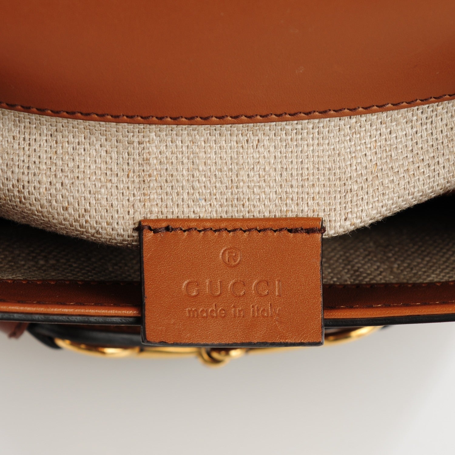 Gucci Monogram Small Lady Web Shoulder Bag Beige Cuir 6 of 8