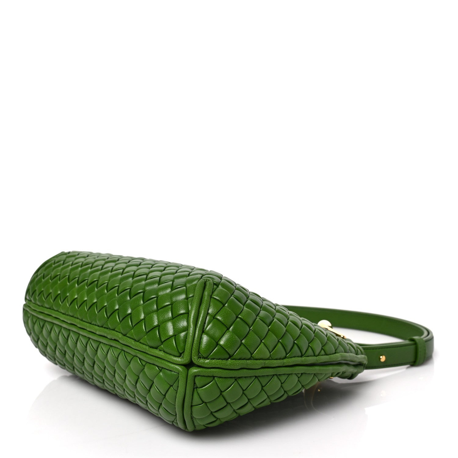 Bottega Veneta Nappa Intrecciato Small Clicker Shoulder Bag Avocado 8 of 8
