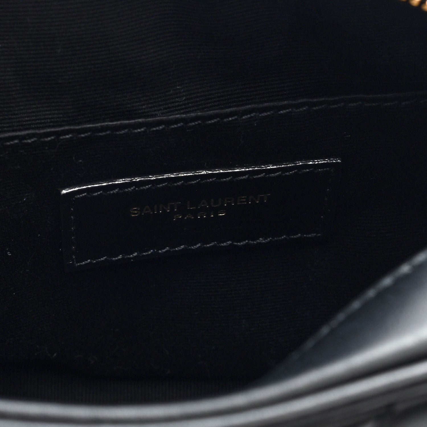 Saint Laurent Calfskin Matelasse Monogram Lou Belt Bag Black Black 6 of 9