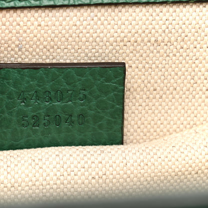 Gucci Dollar Calfskin Crystal Web Medium Dionysus Bamboo Top Handle Bag Emerald 7 of 11