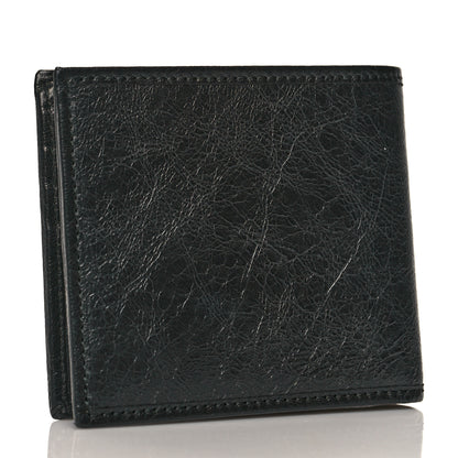 Gucci Fluffy Calfskin Morpheus Bi-Fold Wallet Black 3 of 8