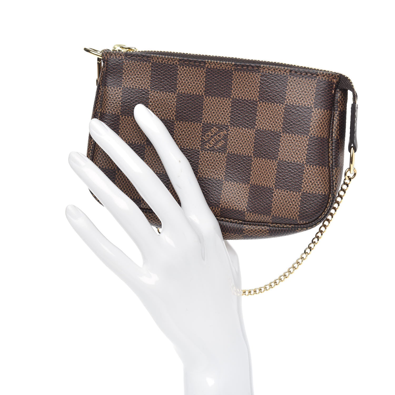 Louis Vuitton Damier Ebene Mini Pochette Accessories 2 of 8