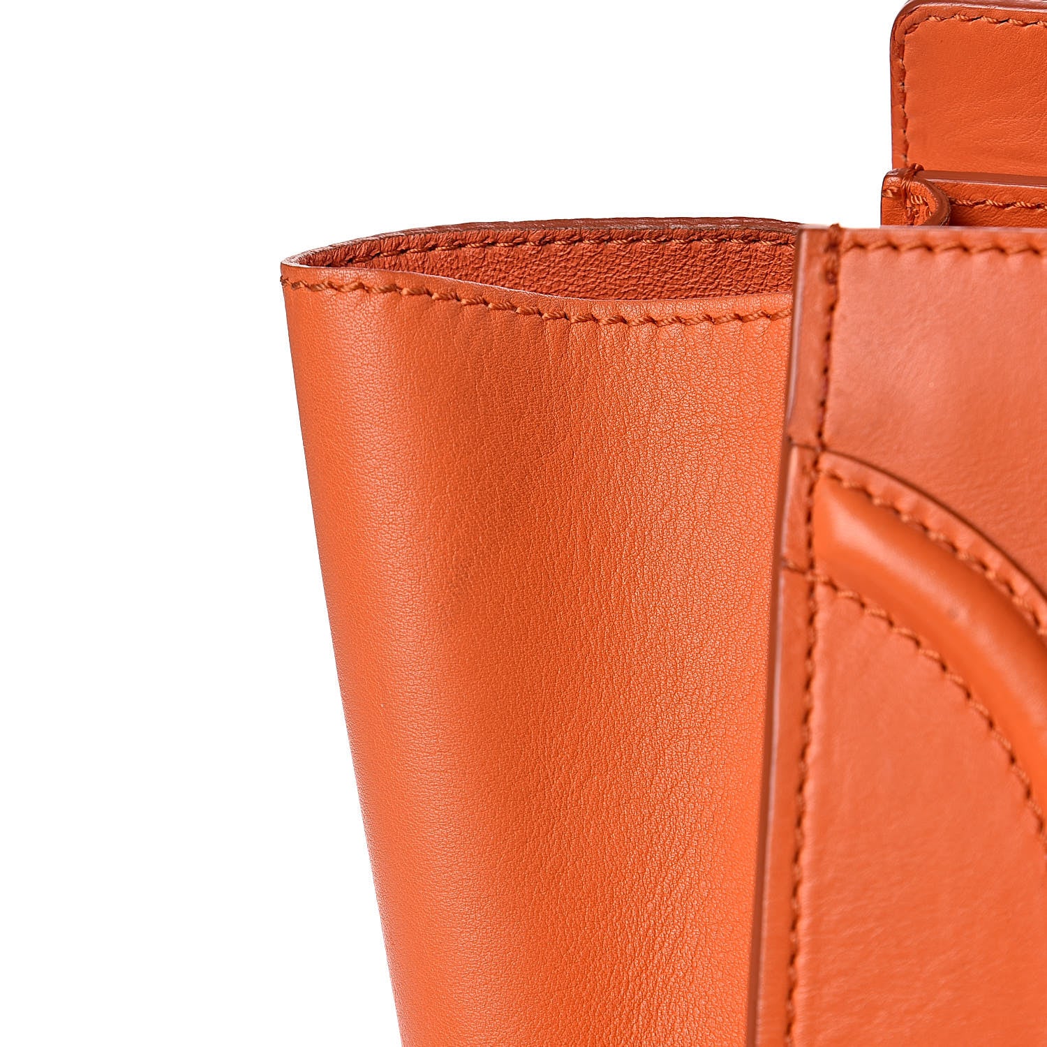 Celine Smooth Calfskin Mini Luggage Bright Orange 12 of 32