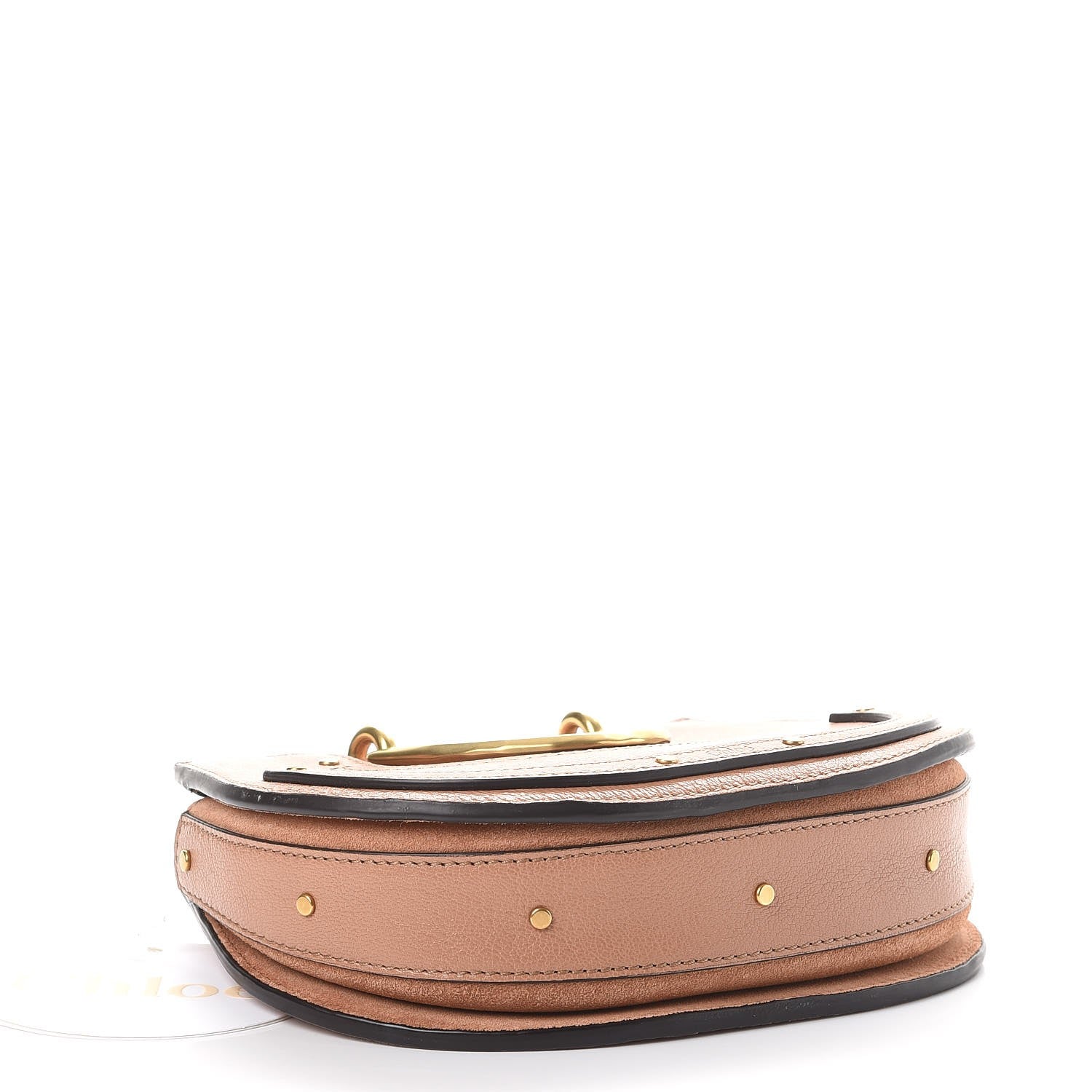 Chloe Calfskin Suede Mini Pixie Signature Belt Bag Nougat 5 of 9